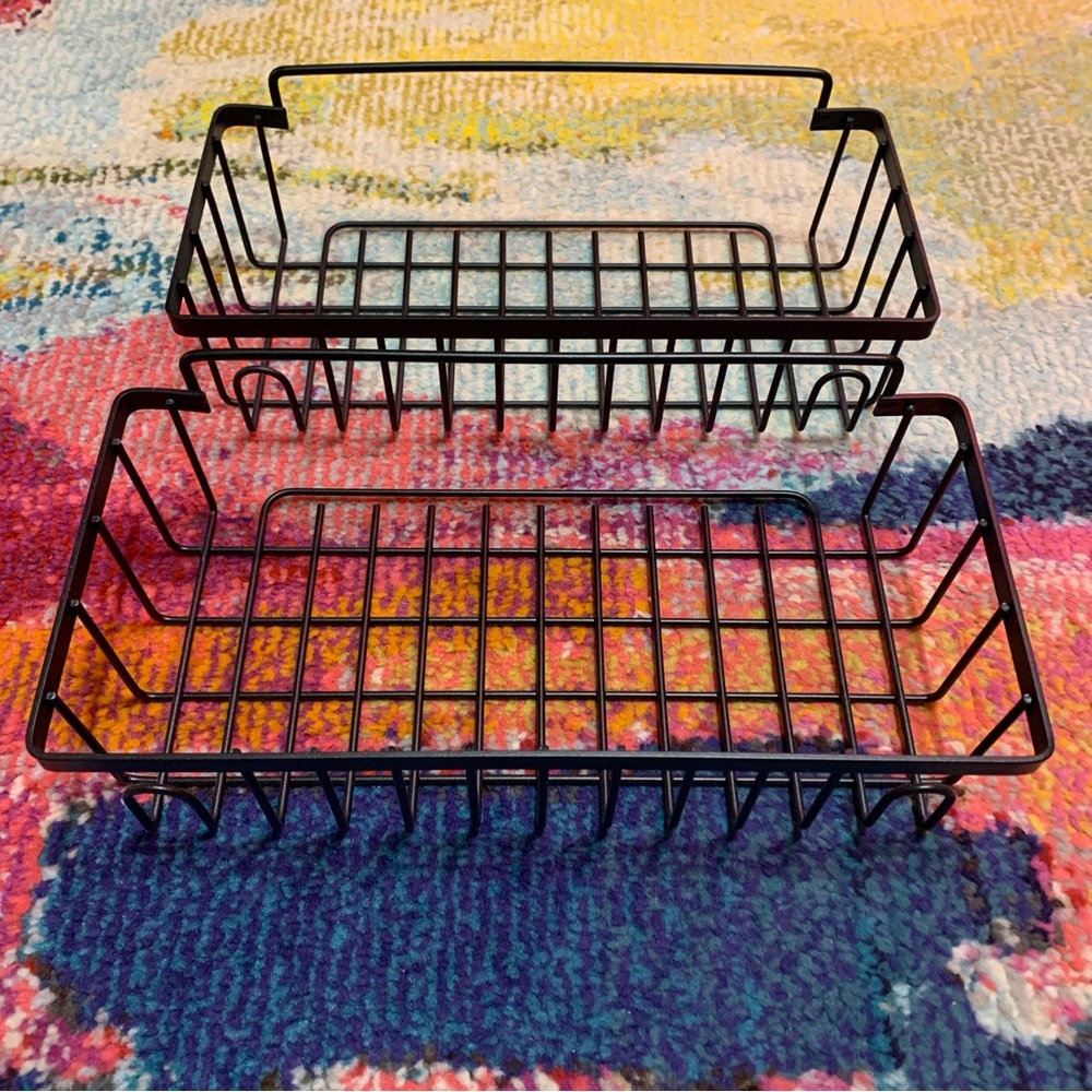 Matte Black Metal Wire Shelves | Shower Caddy